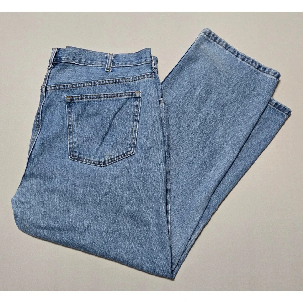 George Regular Fit Jeans Mens 42x30 Straight Leg Denim 5-Pocket 100% Cotton